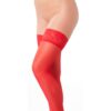 RIMBA AMORABLE HOLD UP STOCKINGS RED ONE SIZE