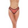 RIMBA AMORABLE OPEN G STRING RED AND BLACK ONE SIZE