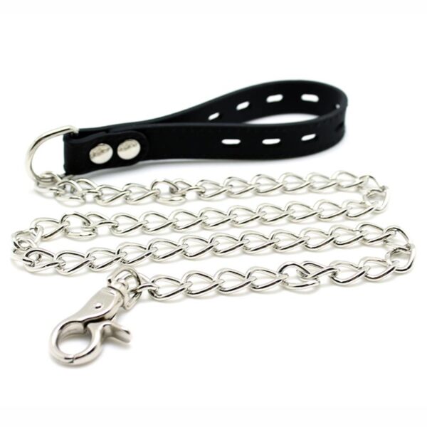 RIMBA LATEX PLAY COLLAR WITH LEASH - IMAGE 2