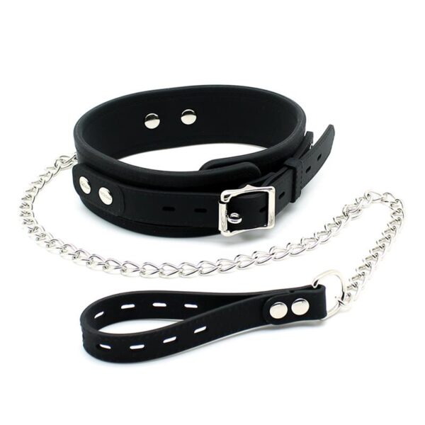 RIMBA LATEX PLAY COLLAR WITH LEASH