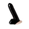 RIMBA LATEX PLAY PENIS AND TESTICLES SLEEVE BLACK