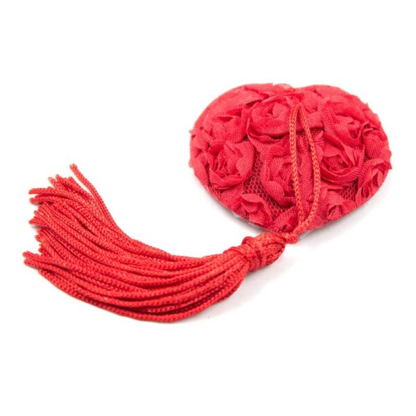 ROSE HEART NIPPLE COVERS RED - IMAGE 2