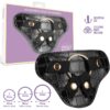ROXANE UNIVERSAL ADJUSTABLE HARNESS WITH 3 SILICONE RINGS BLACK