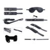 SECRET DESIRES BLACK 8 PIECES BDSM