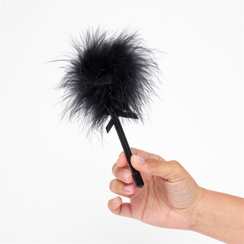 SECRET PLAY BLACK MARABOU DUSTER 1 SECRET PLAY BLACK MARABOU DUSTER