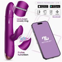 Sendel Vibe with up and down internal beads ring and pulsation with App vibrator