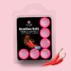 SET 6 BRAZILIAN BALLS TRIPLE EFFECT HEAT COLD AND VIBRATION