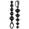 SET OF 2 ANAL BEADS BLACK