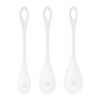 SET OF 3 PELVIC FLOOR BALLS YONI POWER 1 WHITE