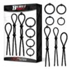 SET OF 7 PENIS RING SOLID SILICONE