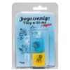 SET OF BLUE POSTURES DICE AND A PLACES DICE