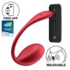 SHINY PETAL WITH SATISFYER CONNECT APP RED