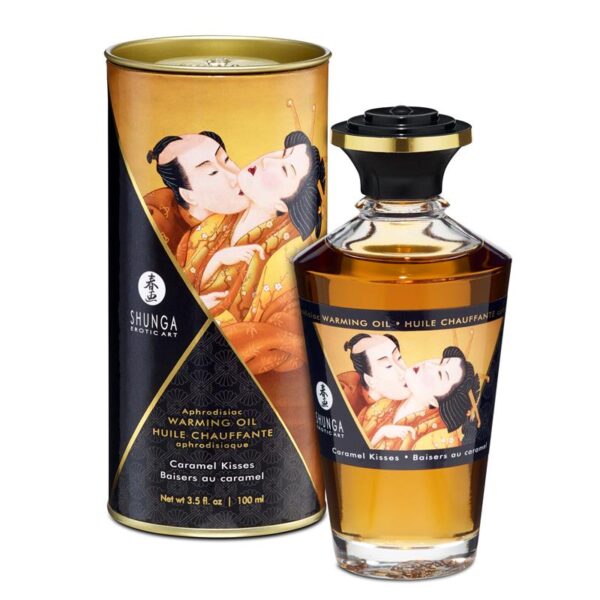 SHUNGA WARMING MASSAGE OIL CARAMEL AROMA