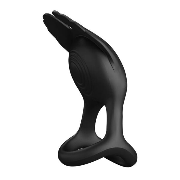 SILAS VIBRATING PENIS RING BLACK - IMAGE 2