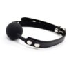 SILICONE BALL GAG ADJUSTABLE BLACK