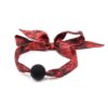 SILICONE BALL GAG REDBLACK