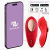 SILICONE PANTY VIBRATOR WITH APP LAYER RED