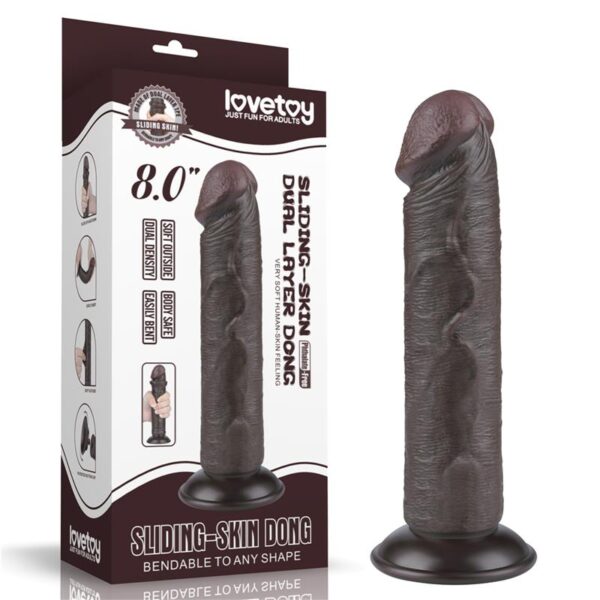 SLIDING SKIN DUAL LAYER DILDO 8 - IMAGE 12
