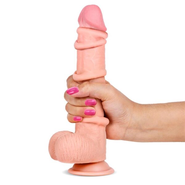 SLIDY REALISTIC DILDO DUAL LAYER RETRACTABLE AND ADJUSTABLE 9 - IMAGE 2