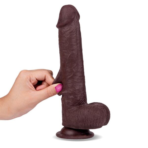 SLIDY REALISTIC DILDO DUAL LAYER RETRACTABLE AND ADJUSTABLE 9 - IMAGE 6