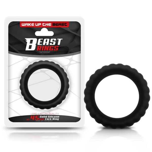 SOLID SILICONE COCK RING 4.5 CM