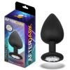 SPARKLY BUTT PLUG WITH JEWEL SILICONE SIZE L 95 CM X 45 CM