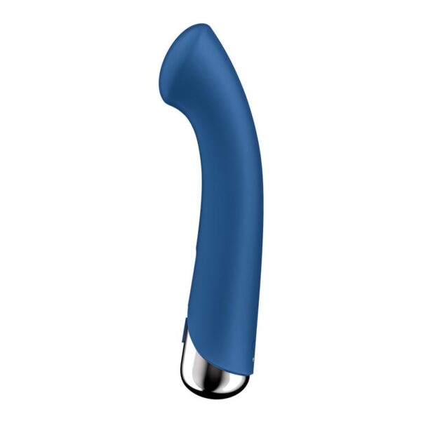 SATISFYER SPINNING G-SPOT 1 VIBE ROTATOR BLUE IN HAND