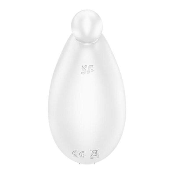 SATISFYER SPOT ON 2 WHITE IN HAND FOR SCALE