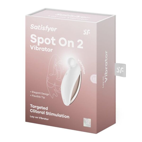 SATISFYER SPOT ON 2 WHITE IN A LIFESTYLE SETTING