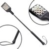 SQUARE RIDING CROP WITH SILVER STUDS 53 CM
