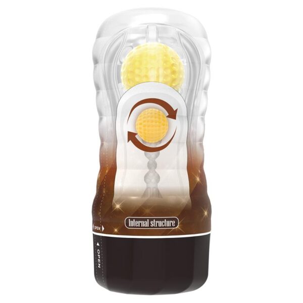 STELLAR BALL-ROLLING MASTURBATOR CUP YELLOW - IMAGE 9