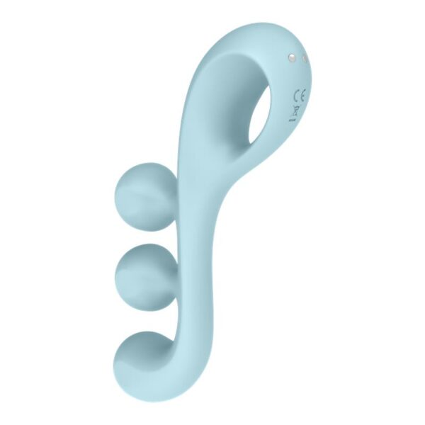 LIGHT BLUE STIMULATOR TRI BALL 2 VERSATILE USE