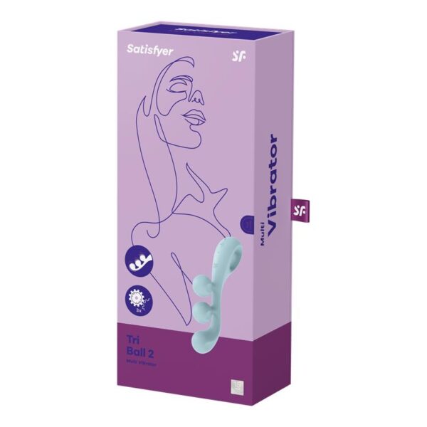 ELEGANT STIMULATOR TRI BALL 2 LIGHT BLUE