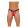 STRING WITH ZIPPER BLACK AND RED ONE SIZE