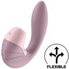 SUPERNOVA OLD ROSE CLITORIS SUCKER AND VIBE SUPER FLEXIBLE USB