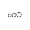 THREE PENIS RINGS SET BLACK