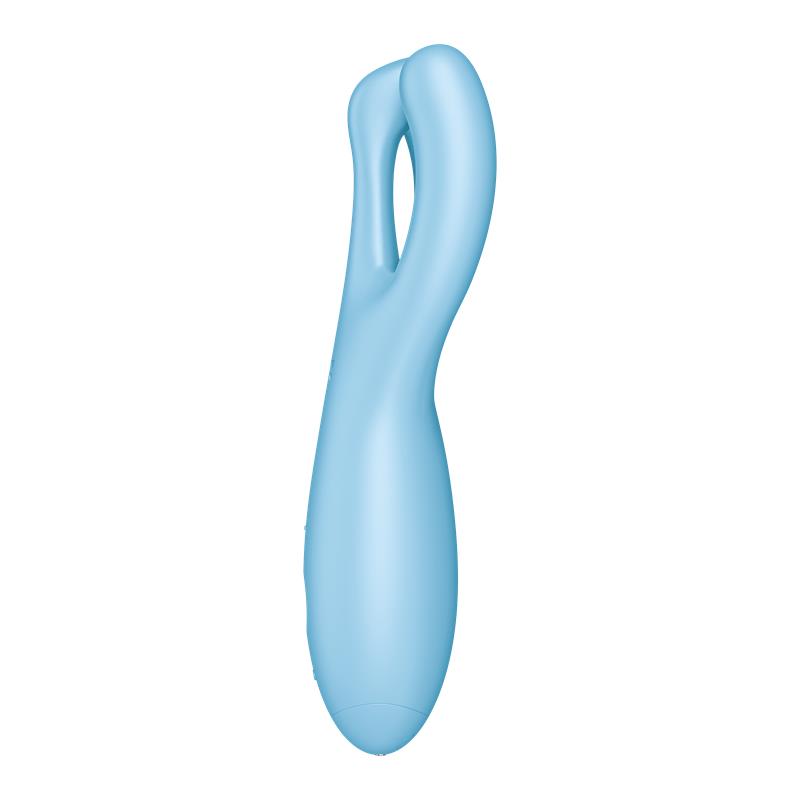 THREESOME 4 SATISFYER CONNECT APP BLUE 3 THREESOME 4 SATISFYER CONNECT APP BLUE ERGONOMIC DESIGN