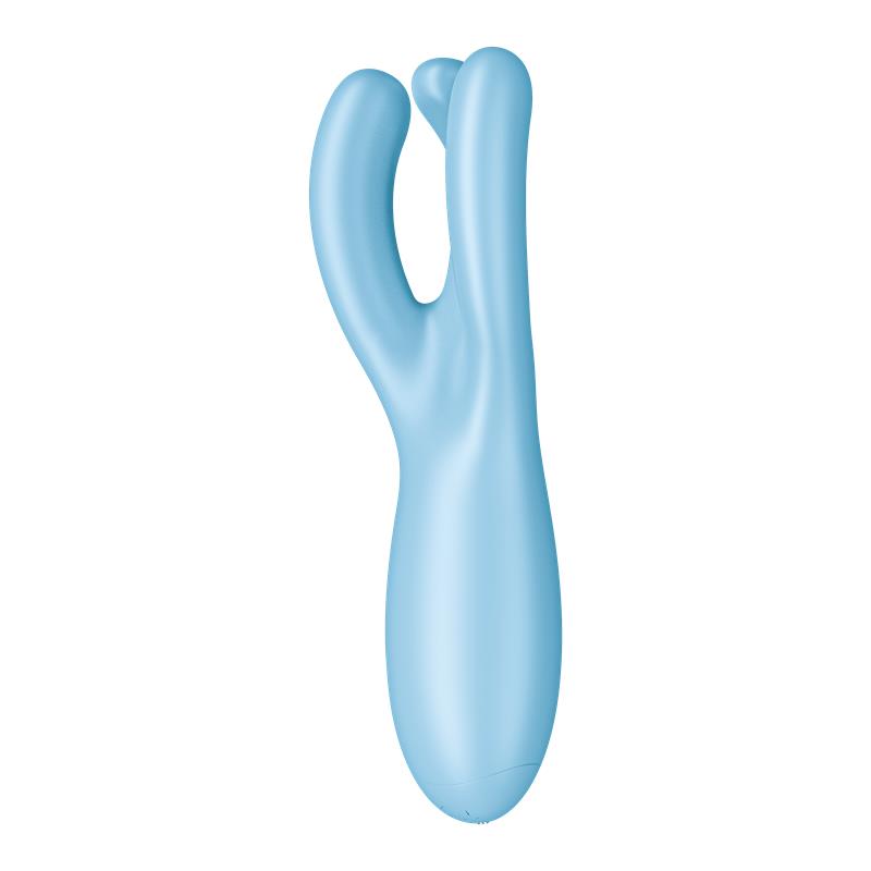 THREESOME 4 SATISFYER CONNECT APP BLUE 6 THREESOME 4 SATISFYER CONNECT APP BLUE IN HAND
