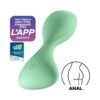 TRENDSETTER BUTT PLUG WITH VIBRATION AND APP LIGHT GREEN