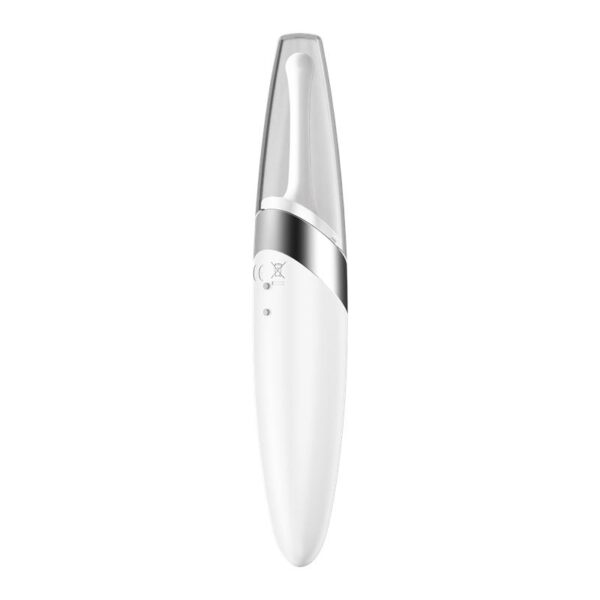 TWIRLING DELIGHT ROTATING STIMULATOR WHITE IN HAND