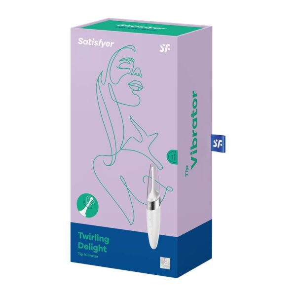 TWIRLING DELIGHT ROTATING STIMULATOR WHITE WATERPROOF FEATURE