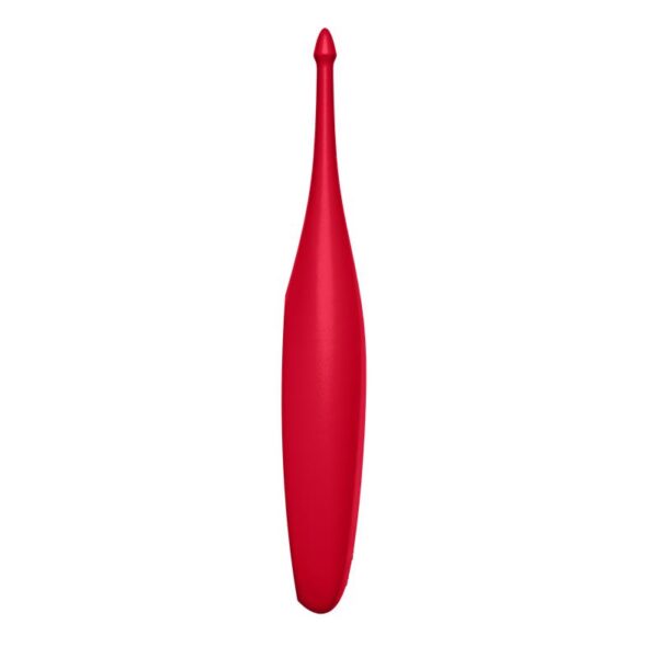 TWIRLING FUN TIP VIBRATOR RED ANGLED VIEW
