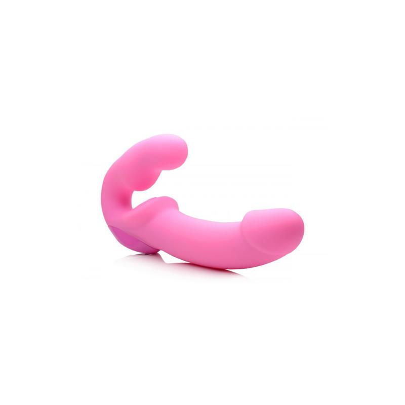 Urge Strapless Strap-On Vibrator Pink with remote