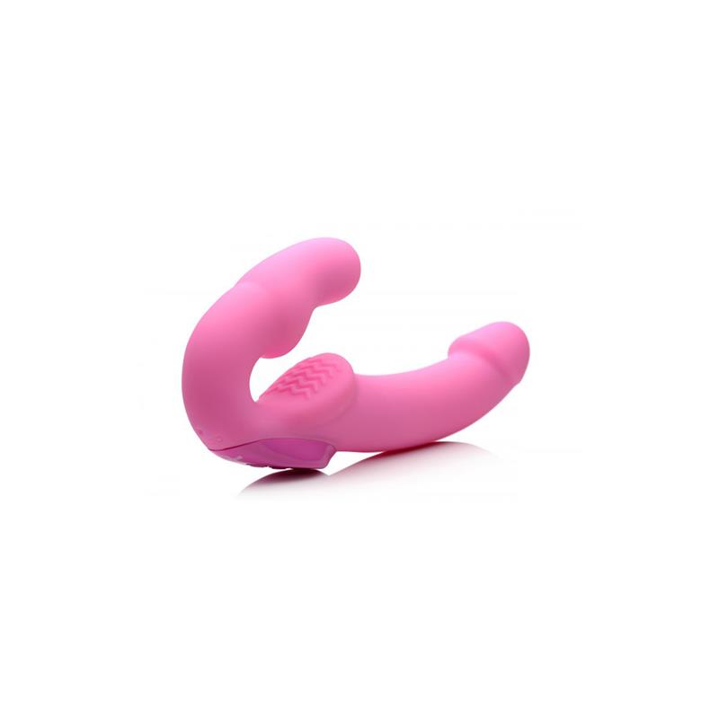 Urge Strapless Strap-On Vibrator Pink detail motors