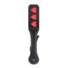 VEGAN LEATHER PADDLE WITH HEARTS 32 CM