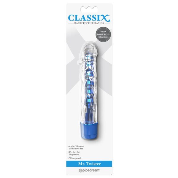 VIBE MR TWISTER METALIC BLUE TEXTURED DESIGN