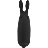 Vibrating Bullet Lastic Pocket Black Silicone 8.5 x 2.3 cm