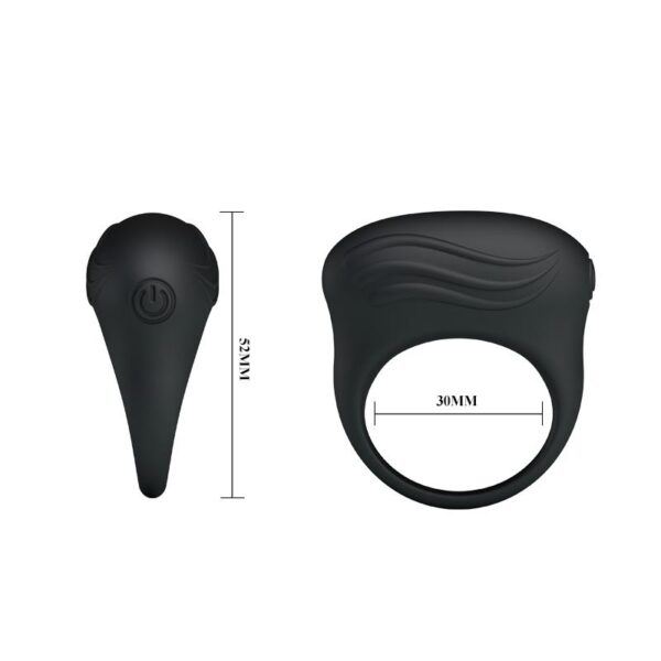 VIBRATING COCK RING BERTRAM BLACK - IMAGE 5
