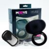 VIBRATING COCKRING WITH REMOTE CONTROL BLACK