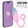 VIBRATING EGG WITH APP DOUBLE LAYER SILICONE BLUEPINK